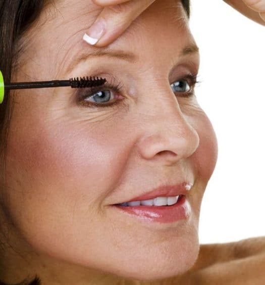 Eye makeup for older women gray hair