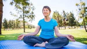 Senior Woman Mindfulness-Meditation